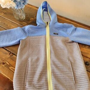 L.L. Bean Light Blue and Gray Kids Hoodie